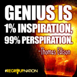 Genius Quote - Edison